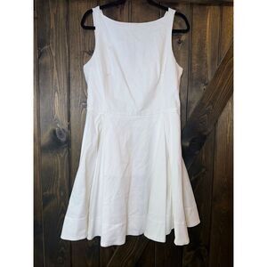 POLO Ralph Lauren Fit & Flare Pleated Cotton Stretch Sleeveless Dress